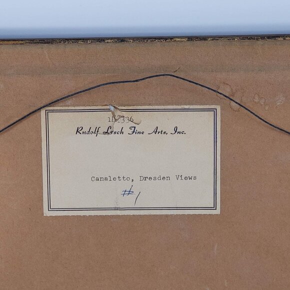 Rudolf Lesch Fine Arts Giovanni Antonio Canal Canaletto Dresden Views Print Fram - Picture 6 of 8